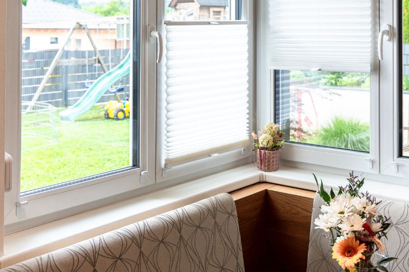 Maßgefertigtes Plissee im Wohnhaus in Kirchberg an der Raab