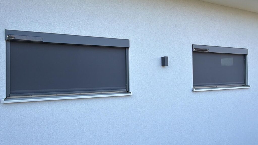 Bremetall ZipScreens mit Solar von Schatten mit Stil Sonnneschutz