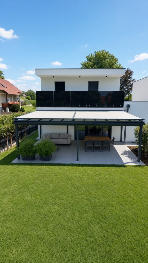 Schatten mit Stil Aufglasmarkisen